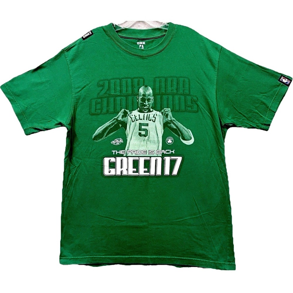 UNK NBA Boston Celtics Kevin Garnett 2008 NBA Champions Green T-Shirt Mens XL